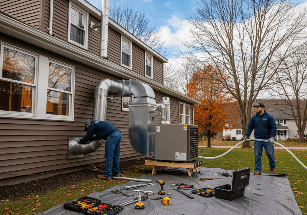 furnace installation in wells ny